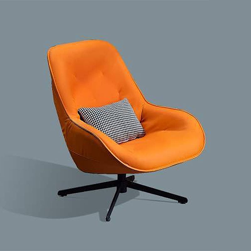 22.44"Wide*22.44"Deep Bonded Leather Armless Chair with Spider Base