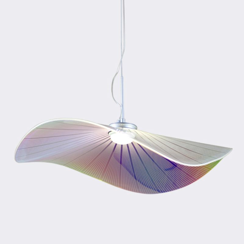 Nordique Acrylique suspendu Pendre Lotus Lotus Leaf 1-Light Drop Pendentif For Bar