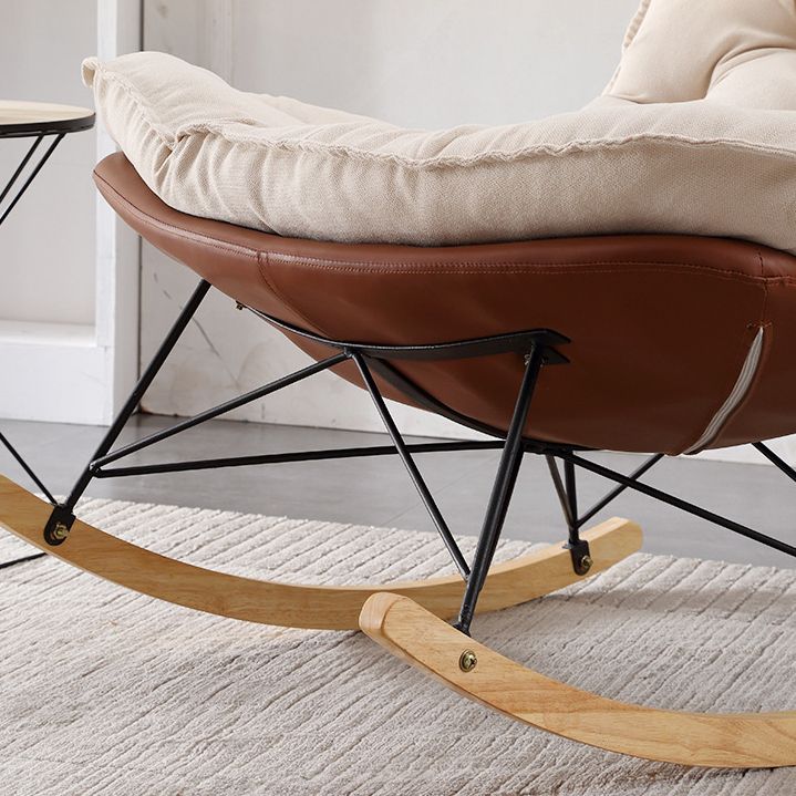 Leisure Light Luxury Rocking Chair Lounge Small Family Lazy Sofa Chair for Apartment