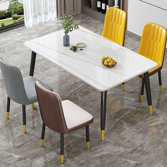 Hedendaagse standaard gesinterde stenen top eettafel rechthoek eettafel voor keuken