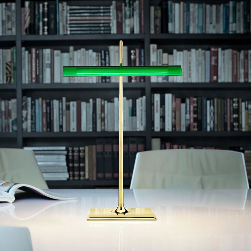 1 Light Linear Table Lamp Contemporary Metal Night Table Lamps for Study Room