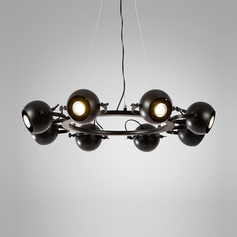 Assayements d'éclairage rond Postmodern Chandelier pour salle à manger du salon