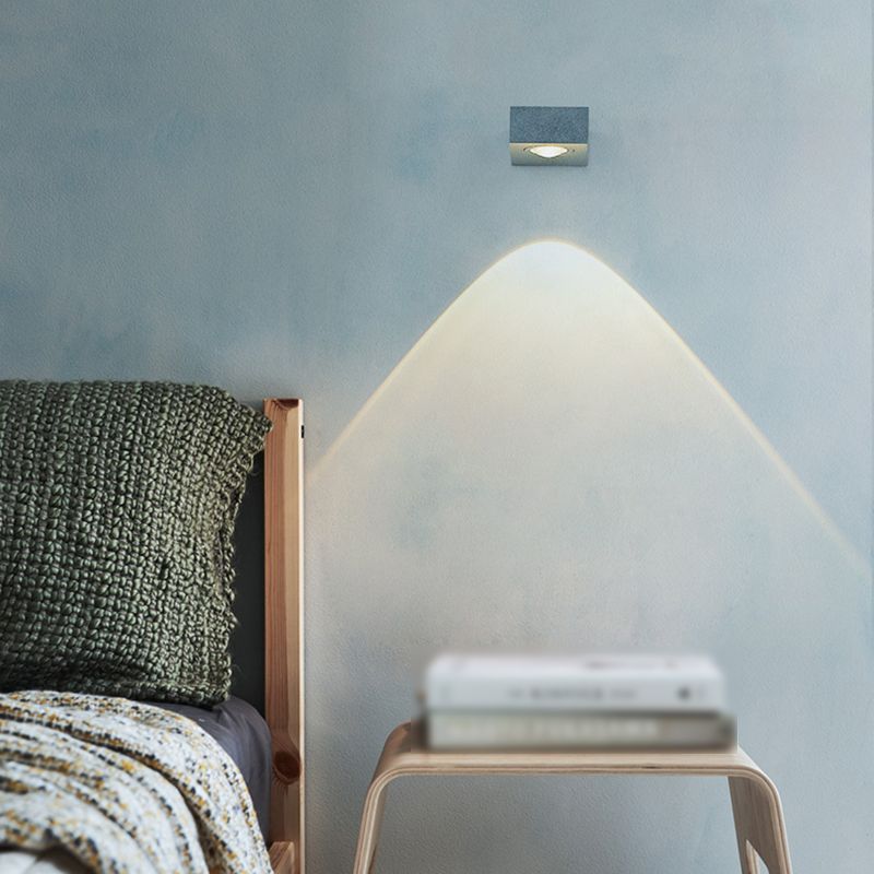 Square Shape Metal Wall Light Modern Style Multi Lights Wall Mount Light Fixture