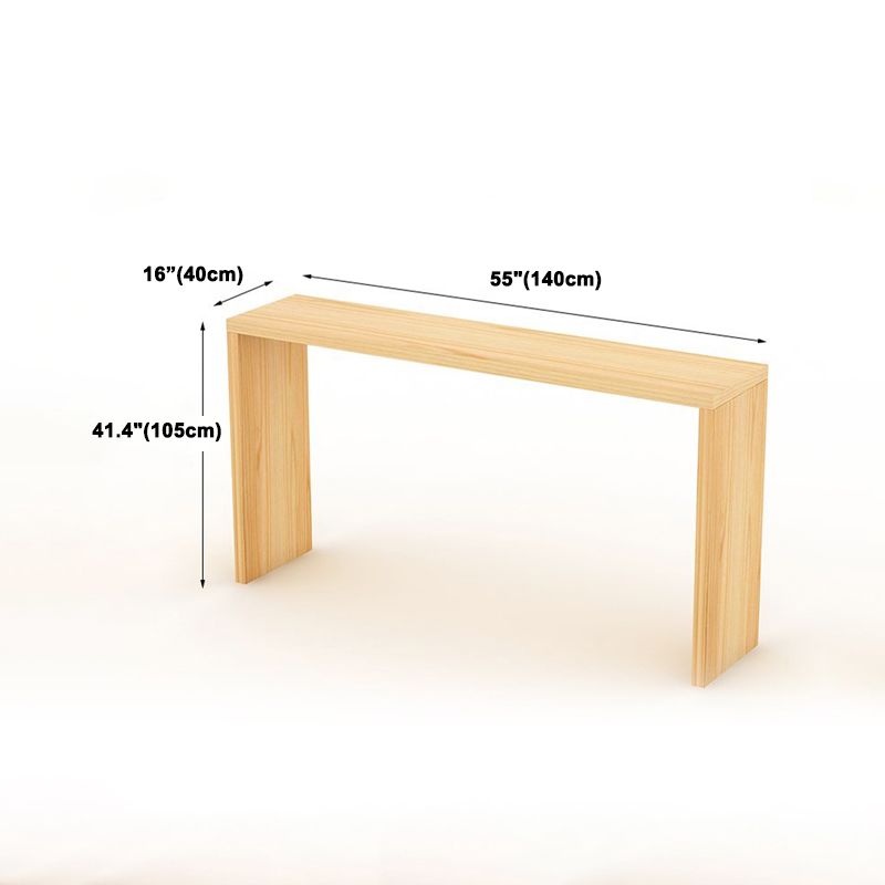 1/5/9 Pieces Modern Bar Table Set Rectangle Pine Wood Bistro Set