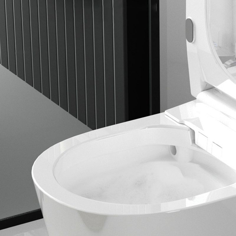 Simplicity Elongated All-in-One Bidet White Ceramic Smart Toilet Bidet with Heated Seat