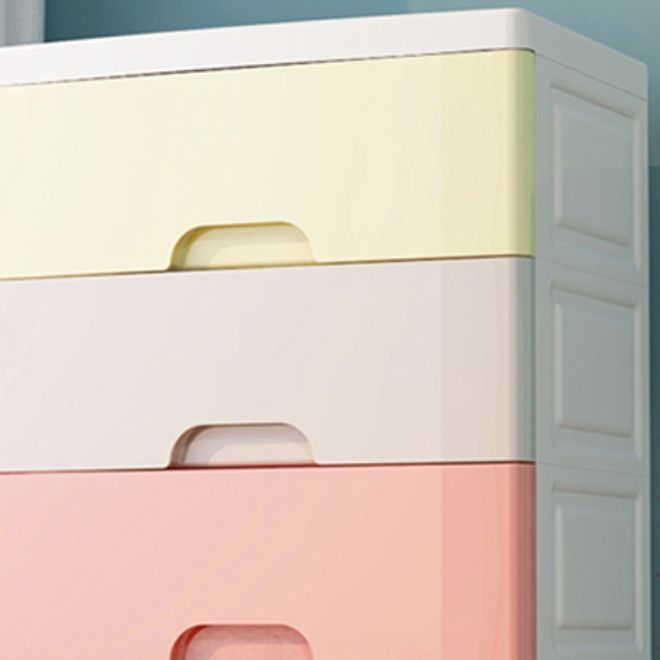 Non-Hanging Armoire with Legs Contemporary Plastic Storage Cabinet