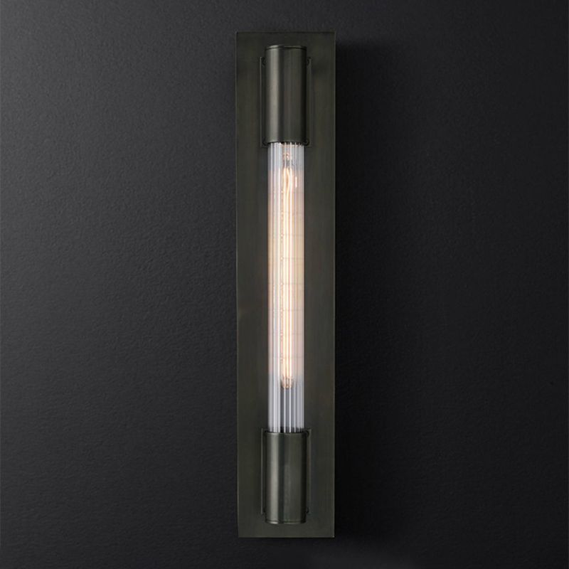 Cylinder Shape Metal Vanity Light Modern Style 1 Light Vanity Light Fixture