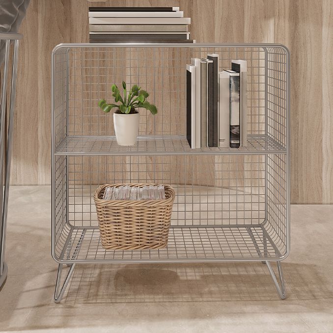 Modern Style Bookcase Standard Closed Back Metal Bookshelf for Home