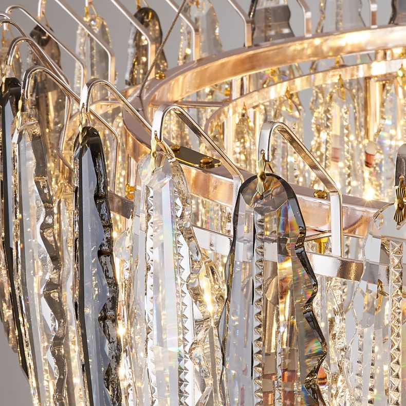 Geometrische hängende Leuchten zeitgenössischer Kristallküchen Anhänger Lichter