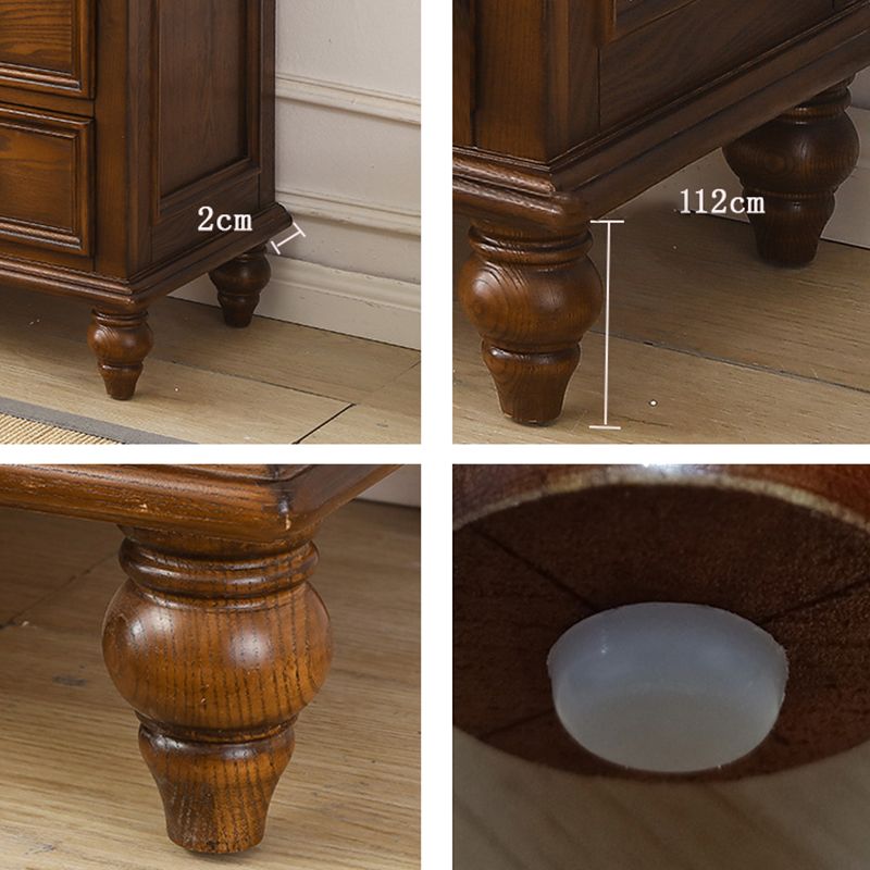 Solid Wood Traditional Storage Chest Dresser with 3/4/5/6/7/8/9/10 Drawers