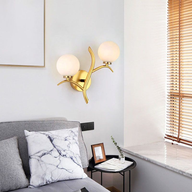 Bolas Glass Wall Plighting Lighting Nordic Style Wall Monte Lightsing para dormitorio