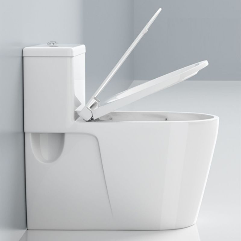 Modern Floor Mount Toilet Slow Close Seat Included Toilet Bowl for Washroom