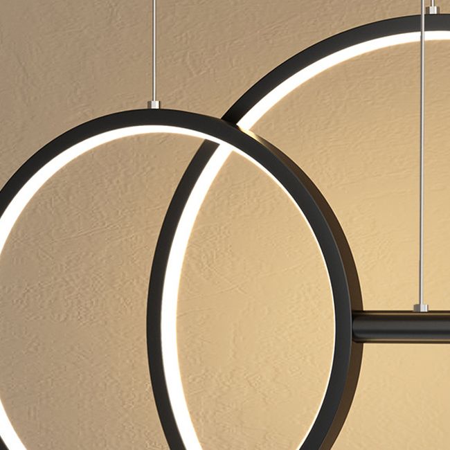 Modern Style Round Shape Island Pendants Metal Pendant Lights for Dining Room