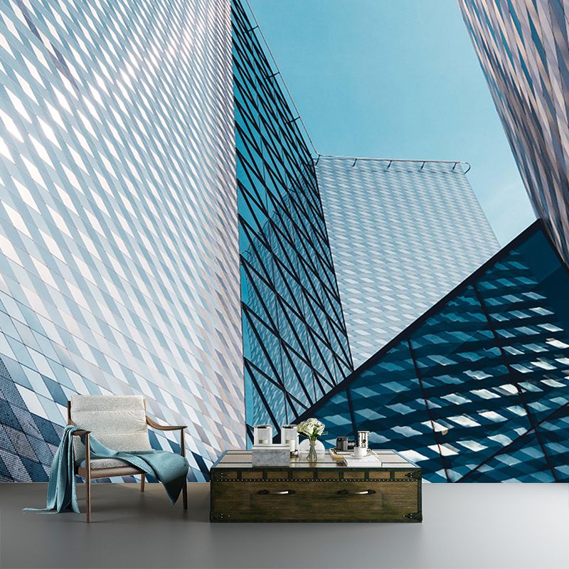 Photography Building Contemporary Style Building Mural Horizontal Room Wall Mural