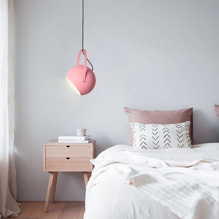 1 Light Metal Pendant Lighting Fixtures Modern Pendulum Dining Room Hanging Pendant Lights