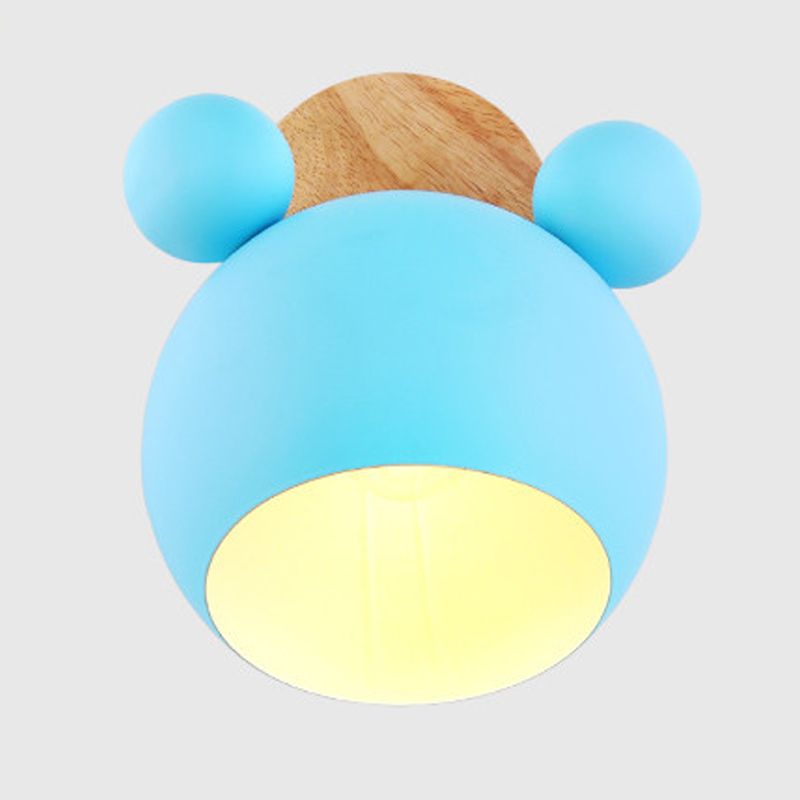 Macaron nordici moderni per pareti di metallo unico Luce a parete singola a parete singola