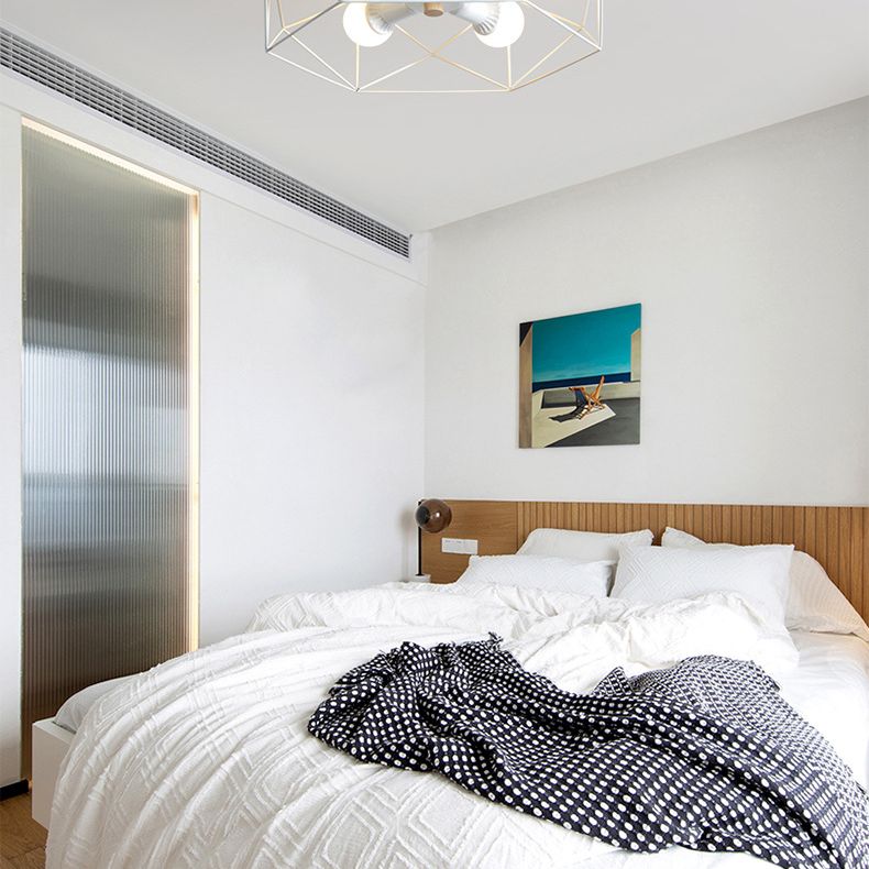 Geometric Flush Mount Ceiling Light Nordic Industrial Style Metal Ceiling Flush Mount for Bedroom