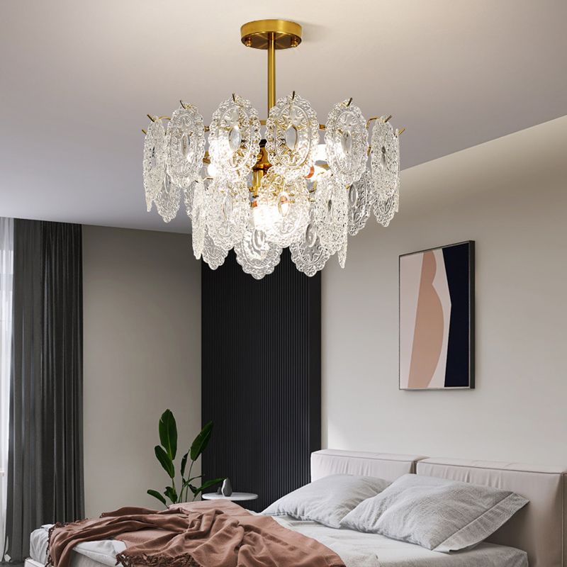 American Glass Chandelier Lichte Armaturen Restaurant Opknoping Kroonluchter