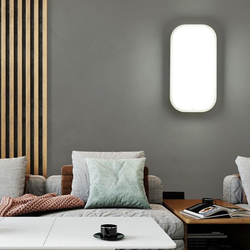 Moderner Stil weiße Wandlicht geometrische Form LED Wandleuchten für Wohnzimmer