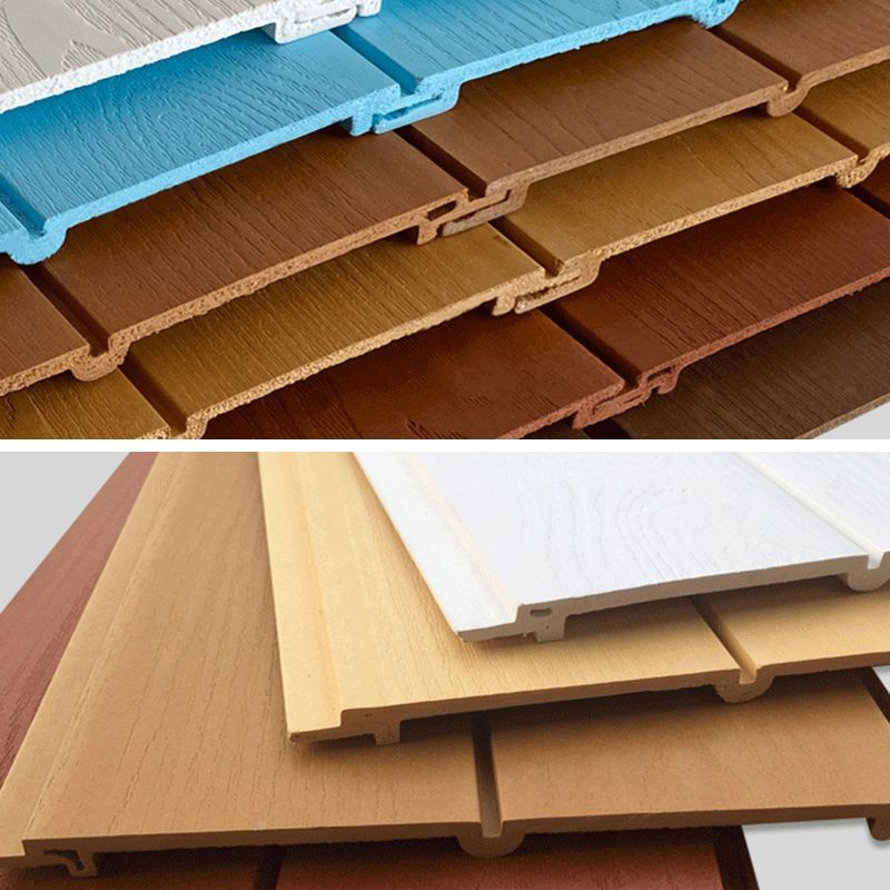 Modern Style Pearl Wainscoting Wood Grain Wall Access Panel Peel and Stick Wall Tile