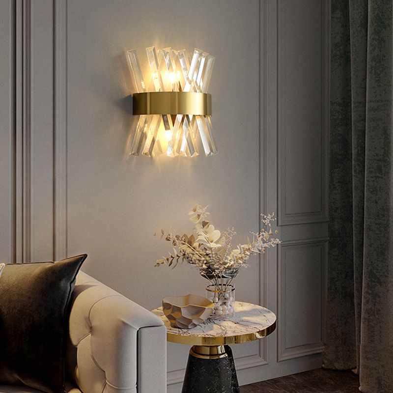 Crystal Wall Mounted Lighting Modern Style Sconce Light Fixture