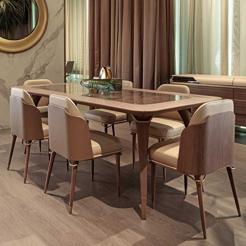 Contemporary Style Microfiber Leather Chair Parsons Dining Chair for Home