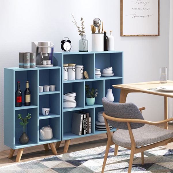 Wooden Bookcase Modern Style Minimalist Home Office Bookshelf