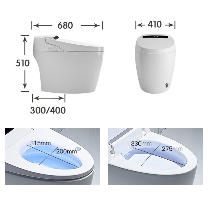 Floor Mounted Porcelain Toilet One Piece Toilet Modern Urine Toilet