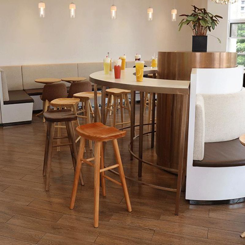 Industriële stijl houten barkrukkrukkrukken voorstoel kruk voor keukenbar