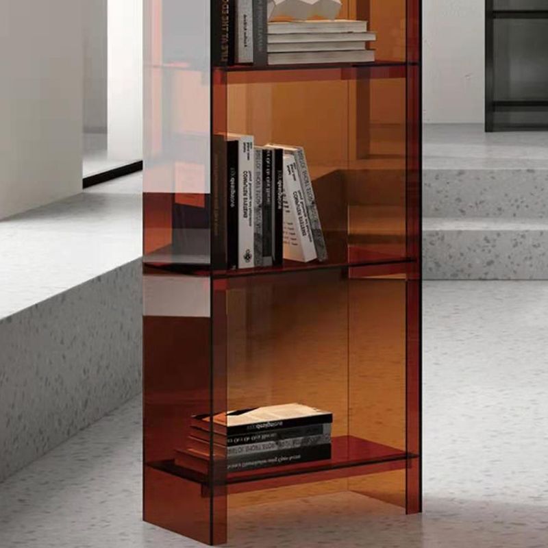 Glam Acrylic Bookcase Standard Shelf Bookshelf for Home Office 9.8" Wide