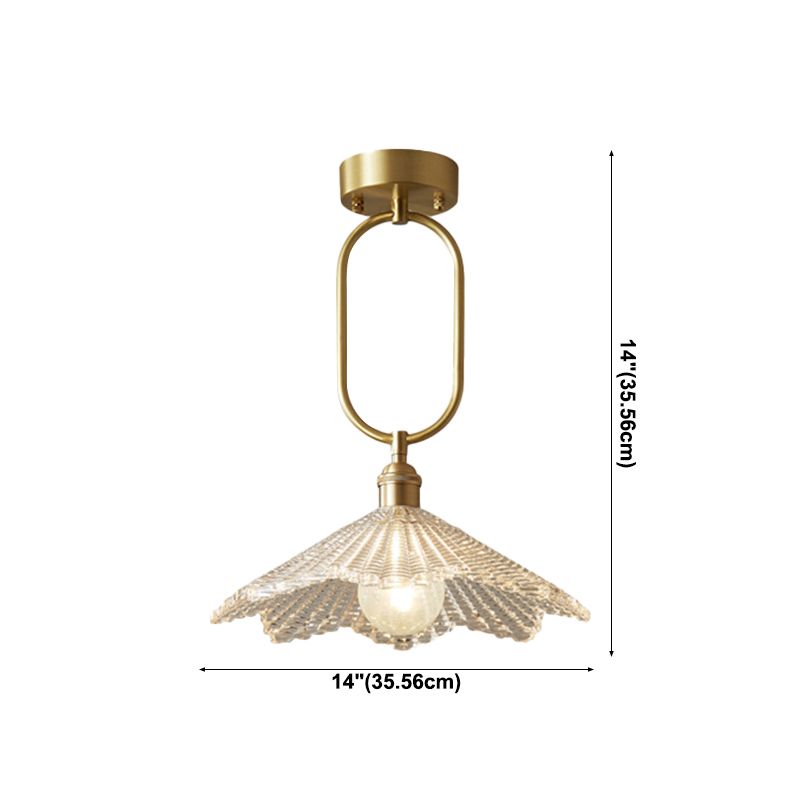 Modern Ceiling Light Creative Glass Shade Flush Mount Light Fixture for Bedroom