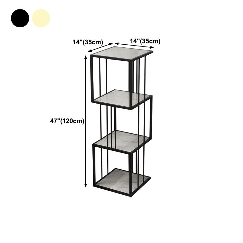 Glam Open Etagere Bookshelf di ferro verticale libreria per la casa