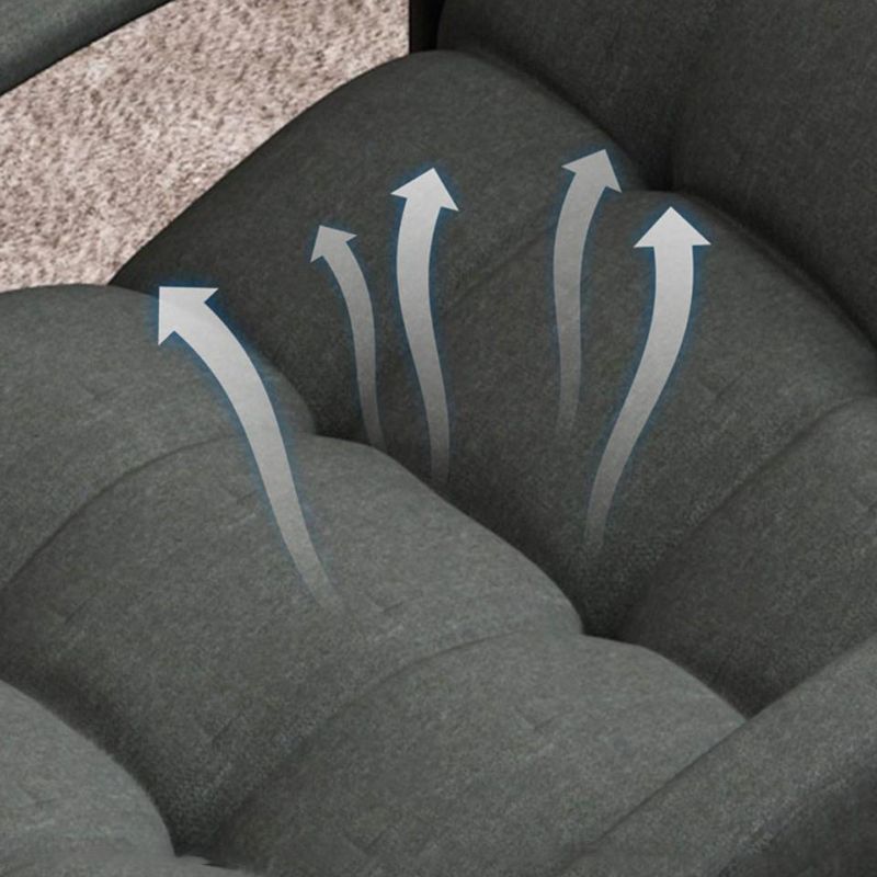 Glam Button-Tufted Rocker Chair Upholstered Rocking Accent Chair