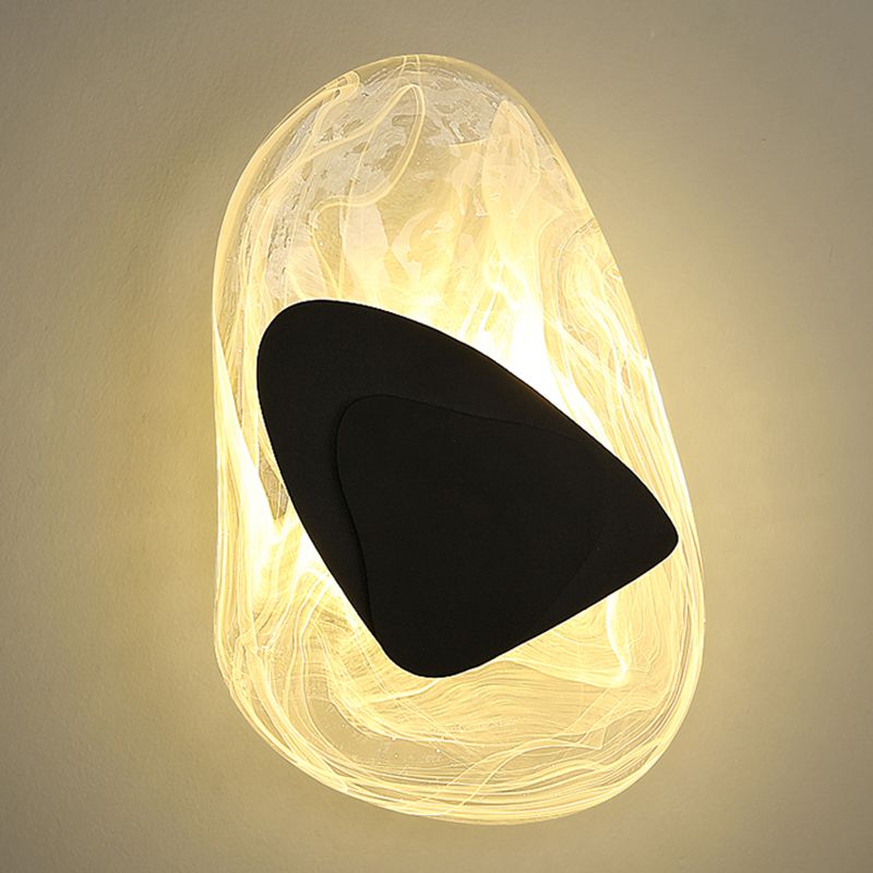 Einzigartige Schattenglas Wandleuchter moderner Stil mit einem leichten Wand montiertes Licht