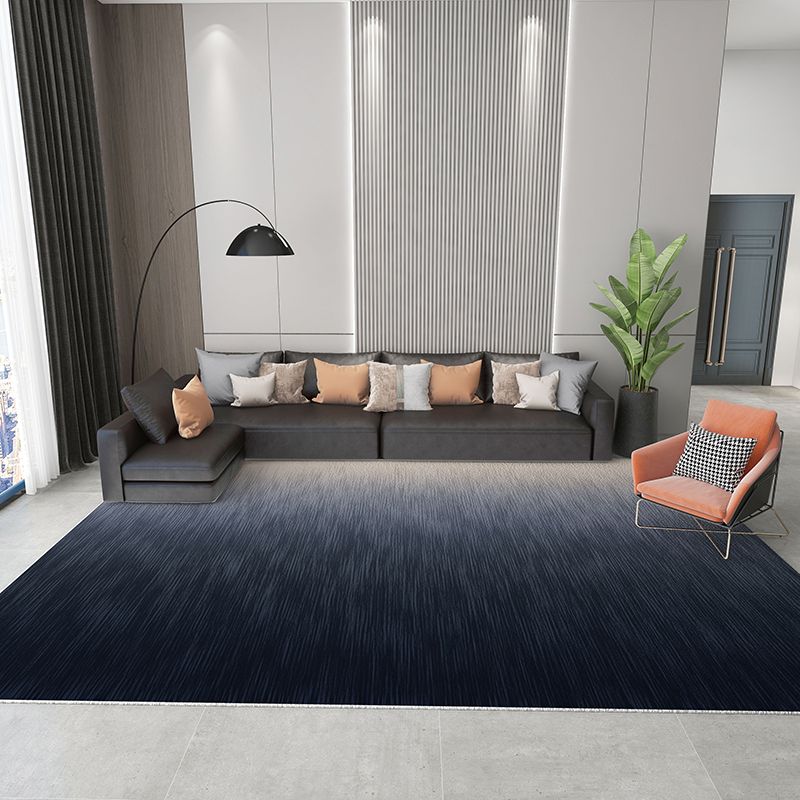 Novelty Colorblock Rug Morandi Color Area Rug Polyester Easy Care Carpet