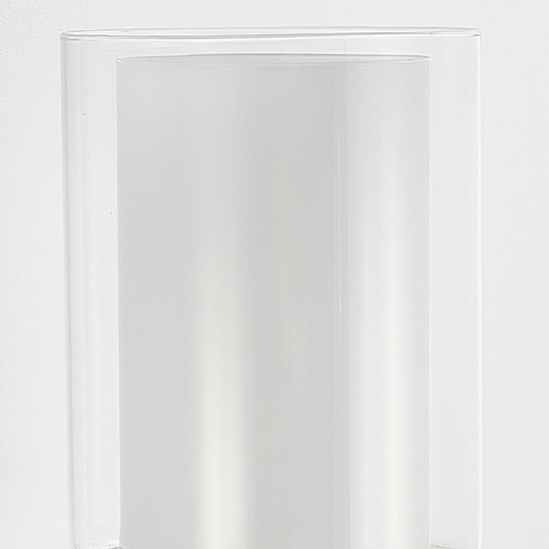 Modern Vanity Lighting Cylinder Shade Wall Light Fixture with Glass for Bathroom