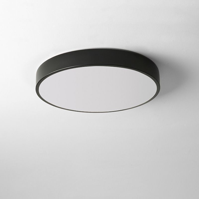 Modern Style Simple Flush Mount Ceiling Light with Acrylic Shade for Bedroom