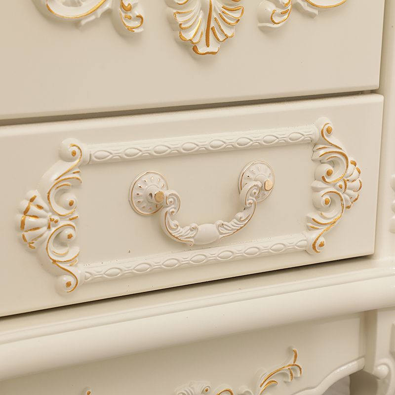 Traditional Display Stand Glass Doors Solid Wood Storage Cabinet for Dining Room