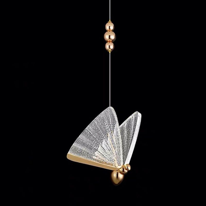 Moderner Butterfly Hängnisbeleuchtung Acryl Decke Anhängerlampe