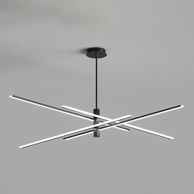 Contemporary Linear Chandelier Lights Metal Chandelier Lighting Fixtures