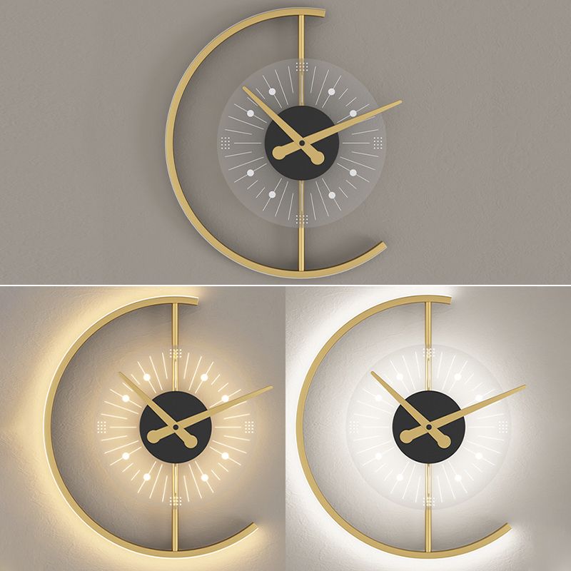 Lampada da parete Postmodern LED Postmodern LED Postmodern a muro di superficie geometrica nera e oro