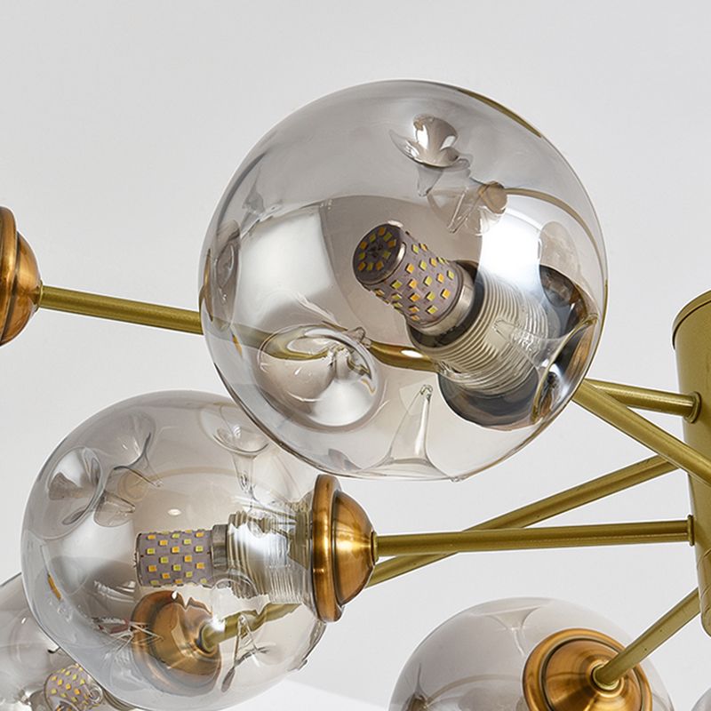 Nordic Modern Pendant Hanging Lights Global Glass Pendant Light for Living Room