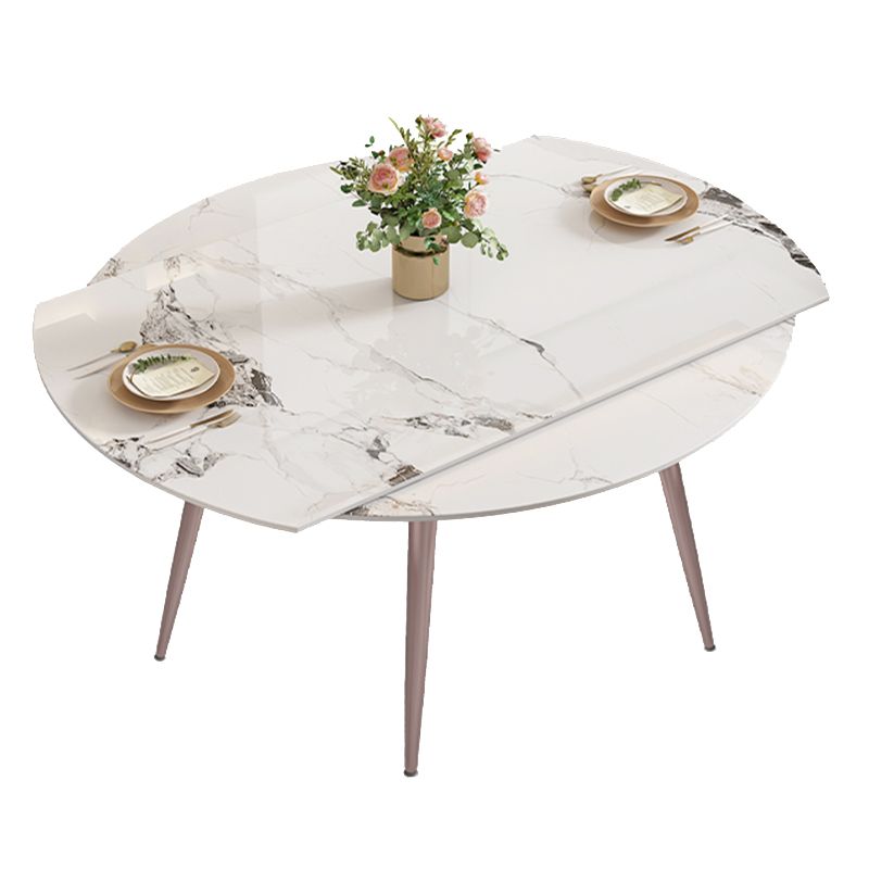 Sintered Stone DiningTable Set 1/5/7 Pieces with Metal Base Kitchen Furniture Set