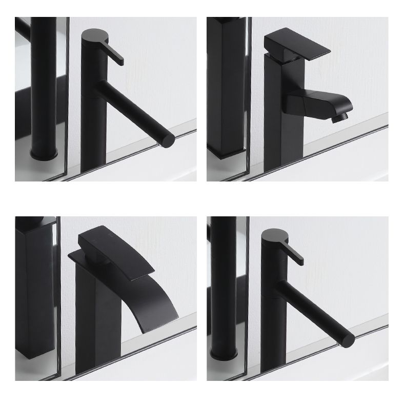 Modern Trough Bathroom Sink White and Black Trough Bathroom Sink
