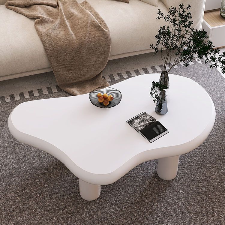 4 Legs Coffee Table Wood Geometric Coffee Coffee or End Table