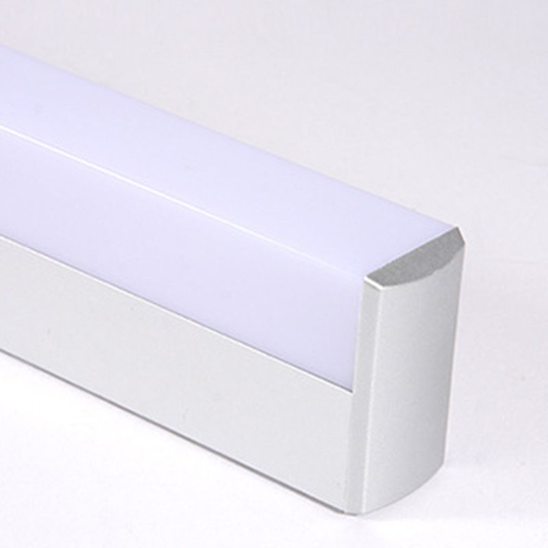 Vanité moderne Lights Lights Silver 1 Light Wall Éclairage mural pour la salle de bain