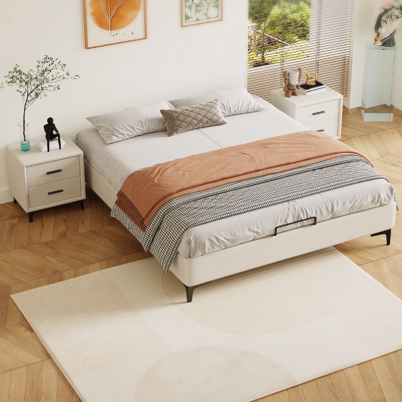 Scandinavian 11.02 " Tall Wooden Frame Platform Bed for Bedroom