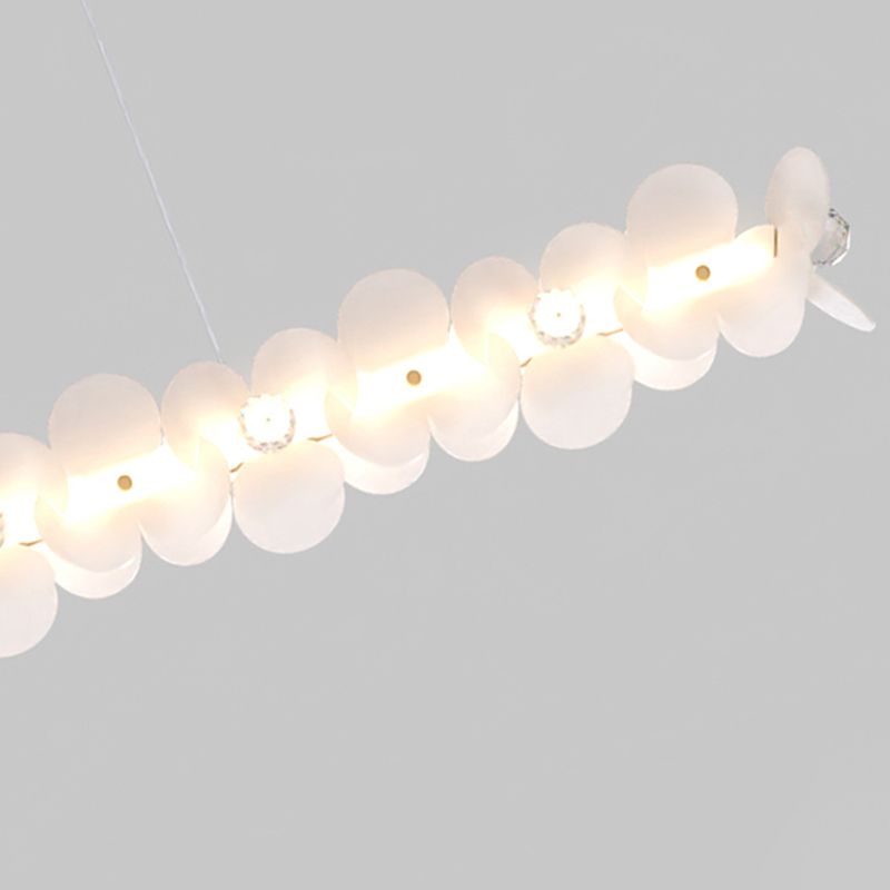 Modern Style Island Lamp LED Island Hanging Light with Crystal for Bedroom