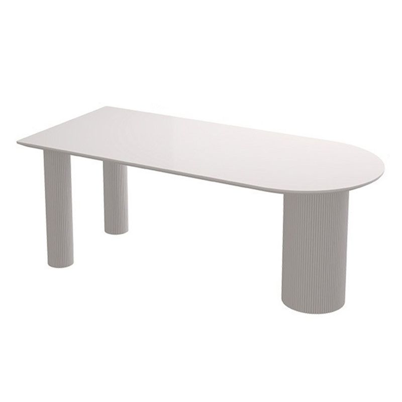 Contemporary Dining Table Stone Top Dining Table with 3 Legs