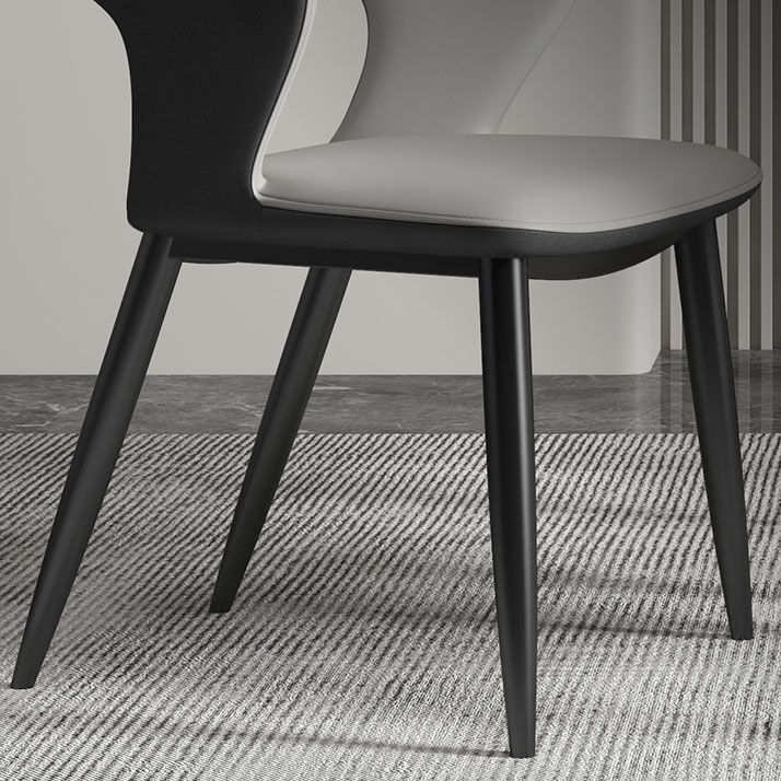 Silla de comedor de acabado mate tapizado de brazo trasero de brazo trasero de brazo trasero